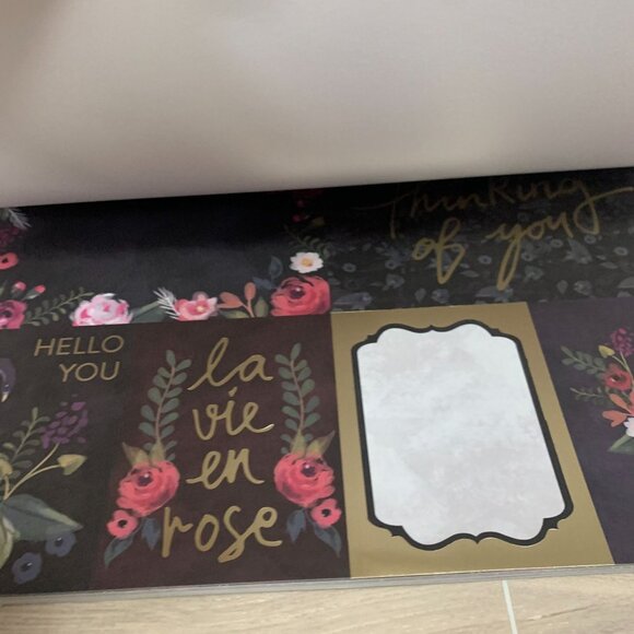 Craft Smith "Dark Floral" 12x12 Paperpad 48 Sheets Cardstock - Picture 11 of 14